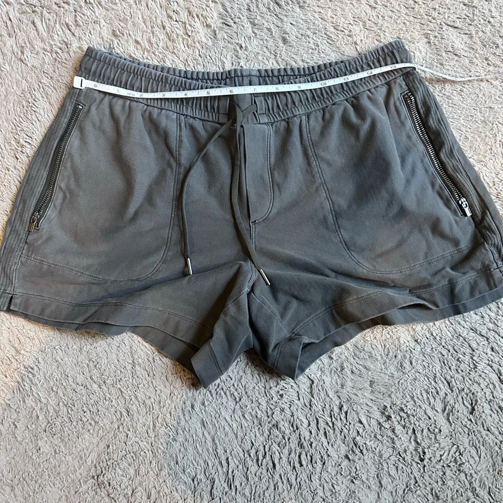 Athleta Gray Drawstring Active Shorts - Picture 5 of 9